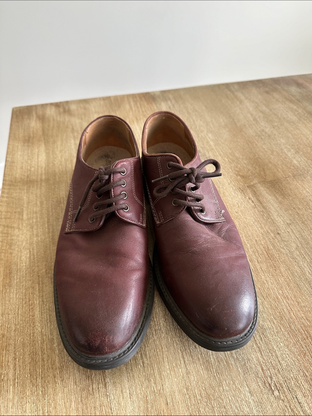 Bostonian Men's Burgundy Leather Derby Shoes